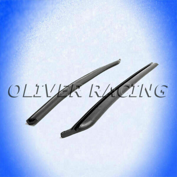 Rear Roll-Up Quarter Window Seals, for 2-Door Hardtops and Convertibles.  Made without steel core.  16-1/2" long.  Pair