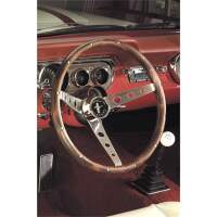 Holzlenkrad mit Mustang Logo 3 Speichen Classic Serie Nostalgia Lenkrad 381 mm