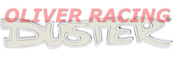 Schriftzug Emblem Logo Plymouth " DUSTER " ca 12 cm lang 2 cm hoch 72 73 74 75