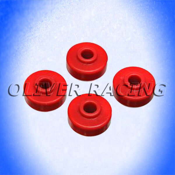 STOSSDÄMPFERBUCHSEN oben aussend. 31,8 mm Innedurchm. 9,5 mmPolyurethan ROT Stoßdämpfergummi 31,8 x 15,9 mm Universal