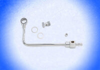 BENZINLEITUNG f. Edelbrock Performer & AVS Thunder Vergaser Anschluss chrom 8126
