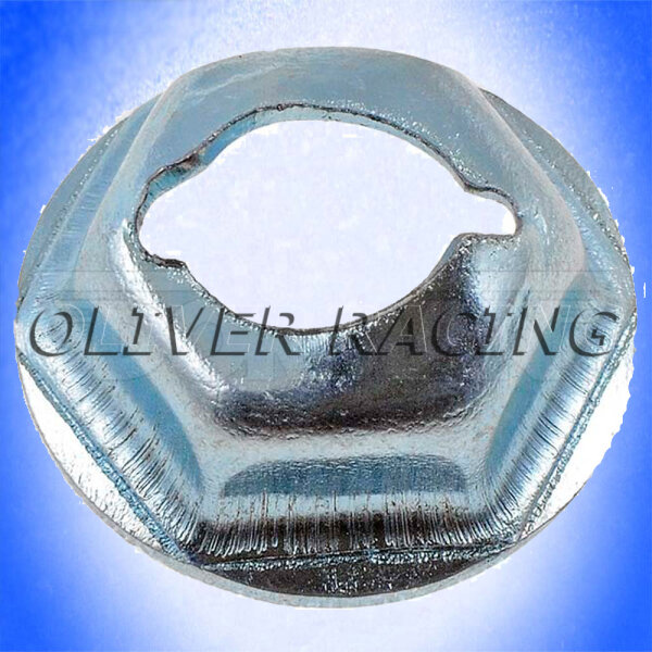 BLECHMUTTERN selbstschneidend 1/4" 6,35 mm Set 4 teilig Sechskant Blech verzinkt