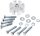 Aluminium-Adapter Kühlerventilatoren 25 mm