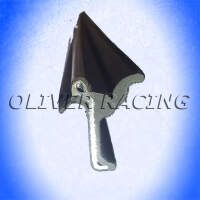 Fensterschachtleiste aussen chromwulst mit Gummikante...