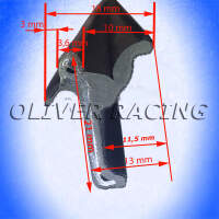 Fensterschachtleiste aussen chromwulst mit Gummikante...