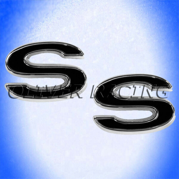 Emblem SS schwarz Kotflügel Camaro 69-72