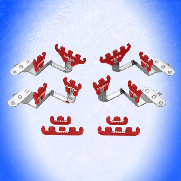 Zündkabelhalter GM für Centerbolt-Ventildeckel ROT