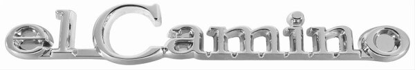 Emblem Schriftzug El Camino 68 69 vorne vor Motorhaube