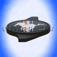 Luftfilter LUFTFILTERMUTTER Ford " MUSTANG " schwarz chrom Gewinde 1/4-20" Luftfilterschraube