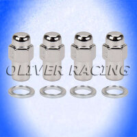 RADMUTTERN 1/2"-20 Set mit 4 Stück Stahl...