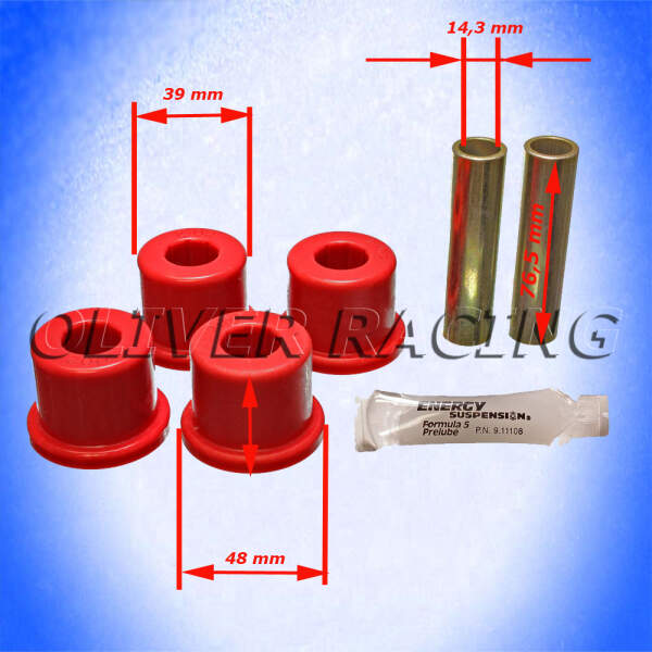 Blattfederbuchsen Set Hinterachse 1988-2000 Chevrolet GMC C1500 C2500 Silverado R20 R30