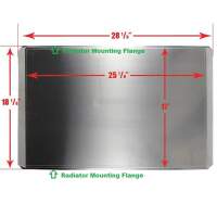 Einstellbare Aluminium-Lüfterverkleidung Kühlerzarge