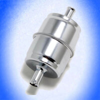 BENZINFILTER CHROM BENZIN universal 10 mm Benzinleitung...