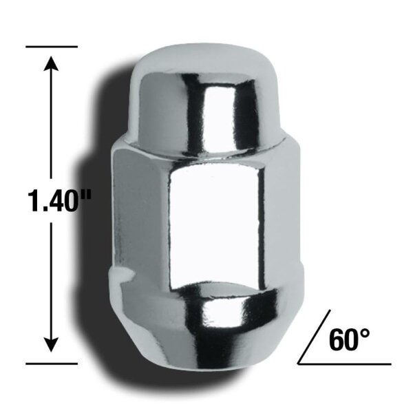RADMUTTER CHROM M12 x 1,5 sw19  gsmt.35mm