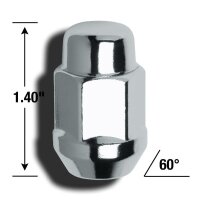 RADMUTTER CHROM M12 x 1,5 sw19  gsmt.35mm