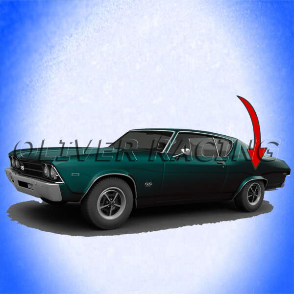 Radlaufzierleiste hinten links Chevelle 68-69