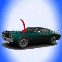 Radlaufzierleiste vorne links chevelle 68-69
