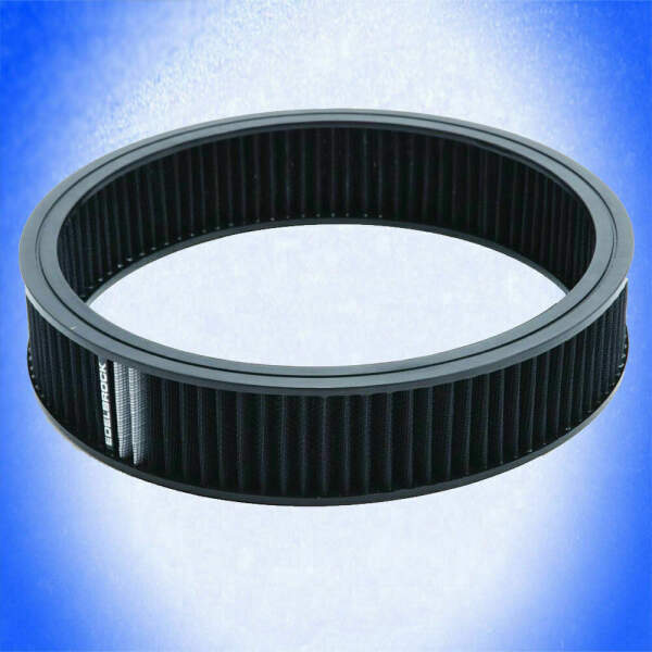 EDELBROCK Luftfilter SCHWARZ Filter 14" x3" auswaschbar 356 mm Luftfilterelement