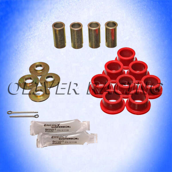 Sturzstreben Gummiset HA 38,1 mm Chevrolet Corvette 63 64 65- 74 Polyurthan rot