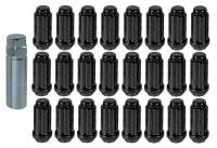 Radmutternsatz Schmal SCHWARZ 14x1,5 Konisch