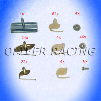 ZIERLEISTENKLAMMER Clips Set 178-teilig Seiten Zierleiste...