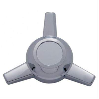Nabenkappe 3 bar spinner Kunstoff Chrom Bolt-on