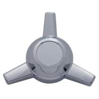 Nabenkappe 3 bar spinner Kunstoff Chrom Bolt-on