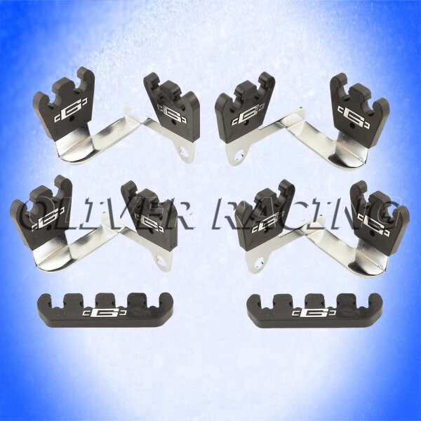 ZÜNDKABELABSTANDSHALTER schwarz chrom für 7-8 mm Zündkabel V8 US Car Separierer