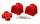 Stabilisatorgummi Set Chevrolet GMC 1966-1999 P30 P35 P3500 PB3500 Van vorne rot