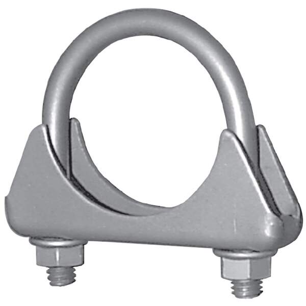 Auspuffschelle 3"= 76 mm U-Bolzen-Schelle  mit Flanschmuttern Stahl