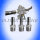 SCHLAUCHANSCHLÜSSSE-CHROM für Druckregler 3 Stück 3/8"-18 Schlauch 9,5mm