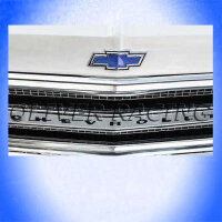 EMBLEM CHEVY MOTORHAUBE BLAU