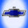 EMBLEM CHEVY MOTORHAUBE BLAU