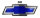 EMBLEM CHEVY MOTORHAUBE BLAU