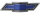 Bowtie Grill Emblem Blau/Schwarz/Chrom Chevelle 69