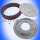 Luftfilter mit Gehäuse Edelbrock 14" 355  x 76 mm rund rot Pro Flow auswaschbar