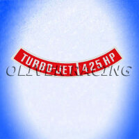 AUFKLEBER LUFTFILTER TURBO JET 425 HP