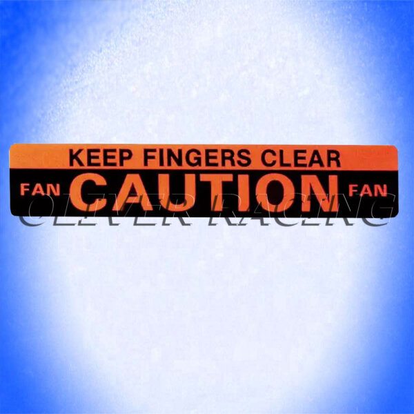 AUFKLEBER FAN CAUTION FAN US