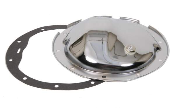 DIFFERENZIALDECKEL CHROM 8,2" 8.5 in. 10-Bolt mit Einfüllschraube Buick Chevrolet GMC Oldsmobile Pontiac