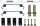 FEDERNSATZ-HANDBREMSBELAG DODGE CHALLENGER 2009-2017  CHARGER 2006-2023 MAGNUM 2005-2008 FORD CROWN VICTORIA 2003-2011 RANGER 2010-2011 LINCOLN TOWN CAR 2003-2023 MERCURY GRAND MARQUIS 2003-2011