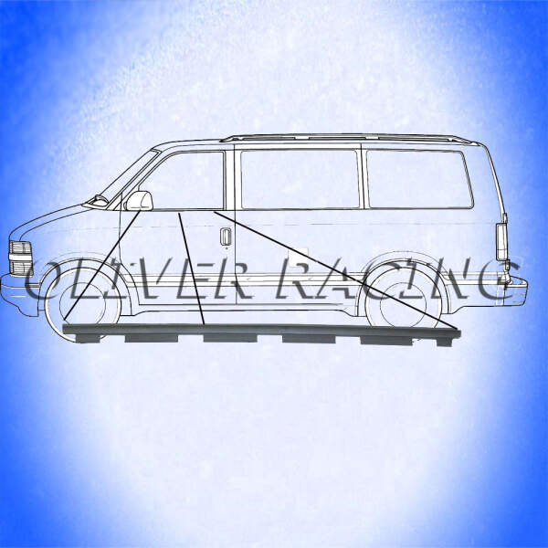 Fensterschachtleiste Chevrolet ASTRO VAN GMC Safari Van aussen links Schachtleiste Dichtung Seitenscheibe