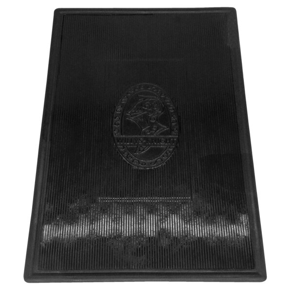 Accessory Floor Mat - made of high quality black rubber with molded original emblem.  Also designed to be sewn into new carpets.  12"X17", Each