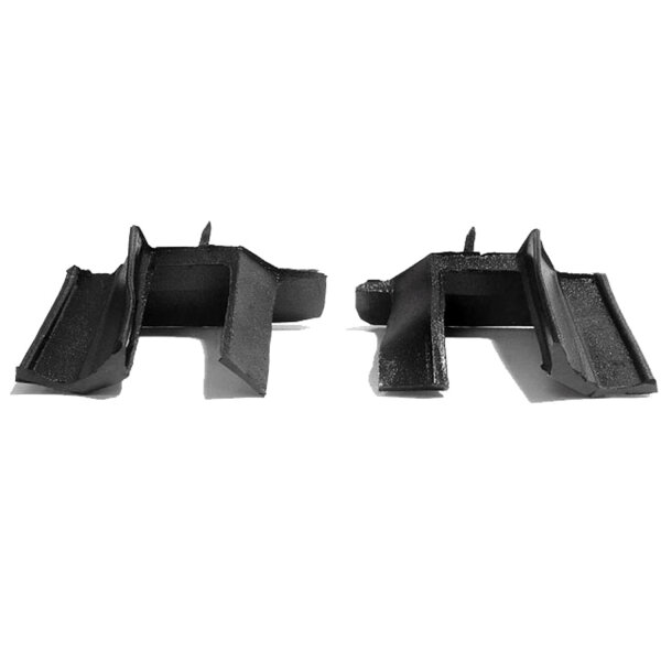 Front Quarter Wedge Weatherseal for Convertibles. Used at back of roll-up quarter window. Pair R&L
