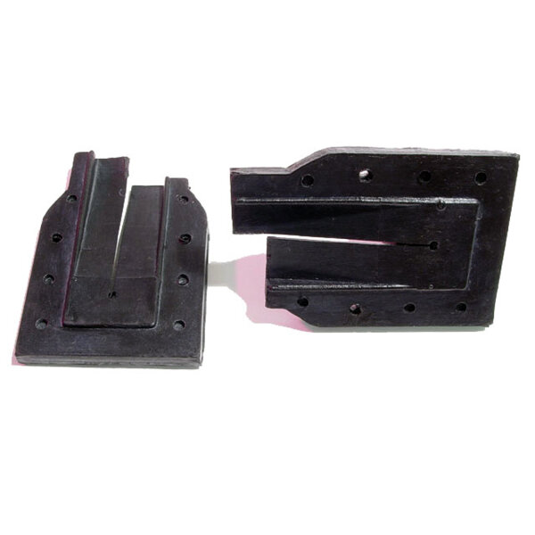 Door Lock Pillar Seal.  Used on lower leading edge of quarter window.  Highly detailed, made with steel cores.  Pair R&L