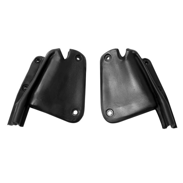 Door end-cap filler seals. Fits 71-74 Plymouth B-body and 73-74 Dodge B-body 2-door hardtop and coupe models. Replaces OEM#s 3581894/5. Pair. R&L.