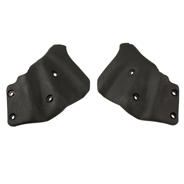 Door end-cap pillar seals. Fits 75-79 Mopar B-body 2-door hardtop and coupe. Made of soft, yet durable, closed-cell EPDM sponge rubber with galvanized steel cores. Replaces OEM#s 3795178/9. Pair. R&L.