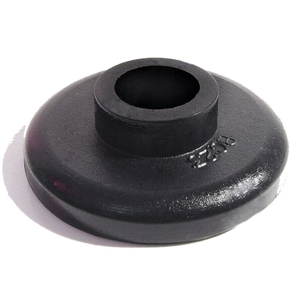 Lower Mount Cushion for cab frame.  Base: 1-5/8" W X 1/4" H.  Hole: 11/16" O.D., 1/2" I.D., 1/4" High.  Each