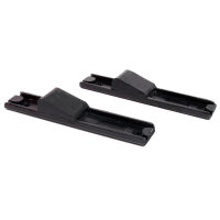 Fender Skirt Lower Latch Bumper.  Steel core.  Pair
