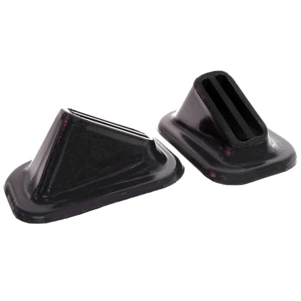 Rear Bumper Arm Grommets.  3" wide X 4-1/2" long, with 2-1/2" long inner slot.  Pair R&L