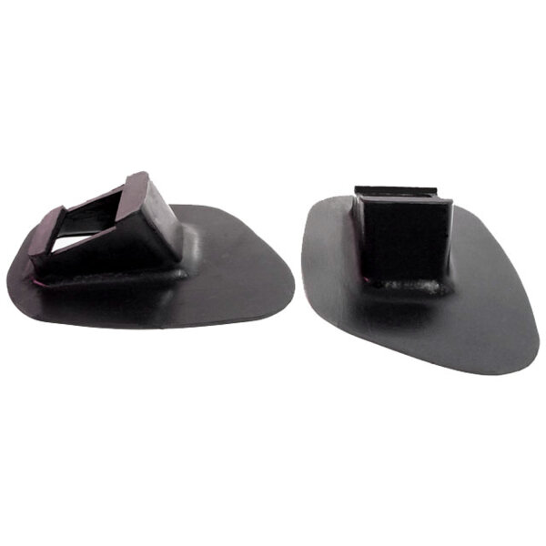 Front Bumper Arm Grommets.  5" wide X 7-1/8" long, with 1-7/8" long inner slot.  Pair